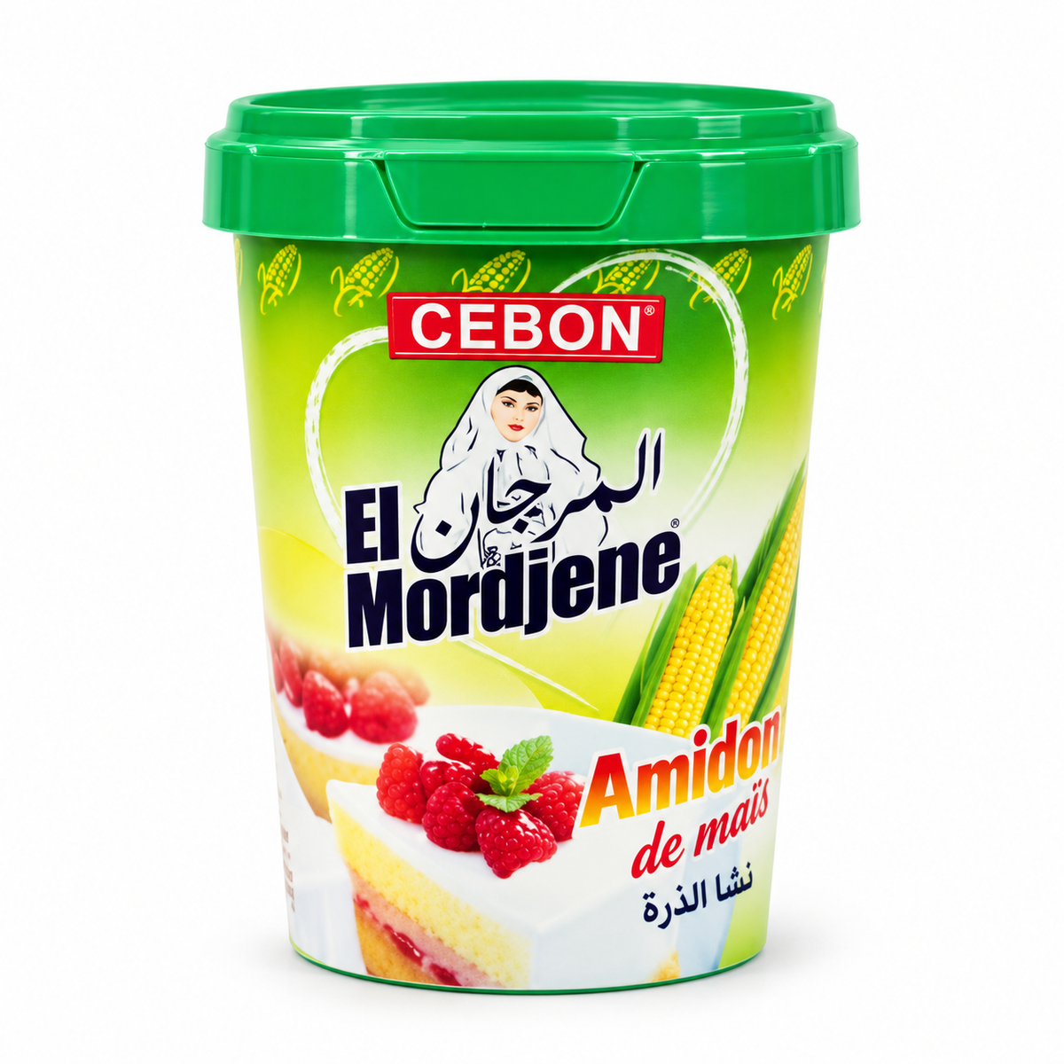 Amidon de maïs CEBON El Mordjene 200 g fond blanc
