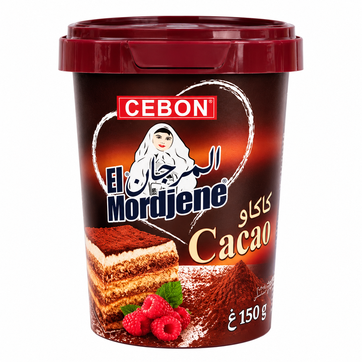 CEBON El Mordjene Cacao 150 g fond blanc