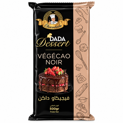 Chocodada pâte à glacer noire Végécao 500 g – photo produit