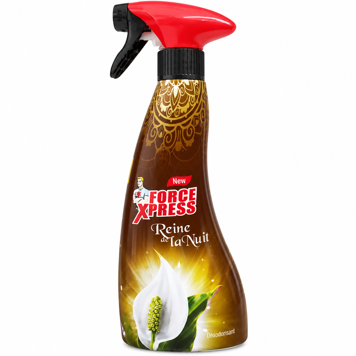 Force Xpress Reine de la Nuit 430 ml – désodorisant sur fond blanc