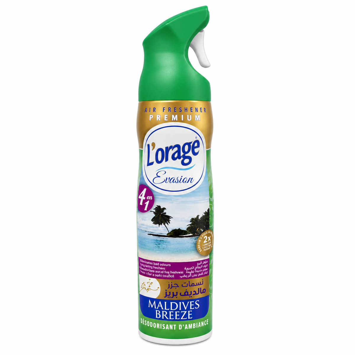 L’Orage Evasion Maldives Breeze 300 ml – désodorisant d’ambiance sur fond blanc