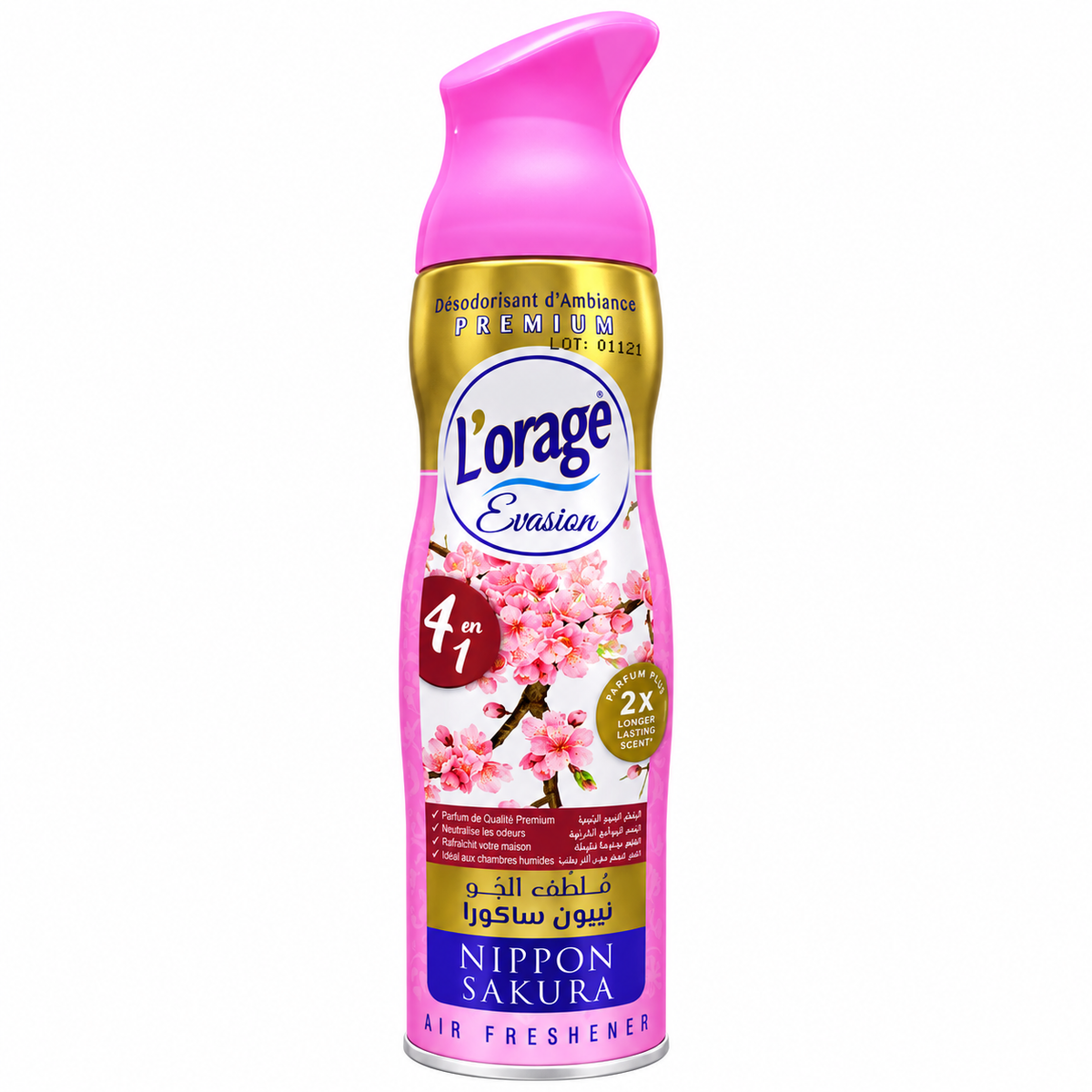 L’Orage Evasion Nippon Sakura 300 ml – désodorisant d’ambiance sur fond blanc