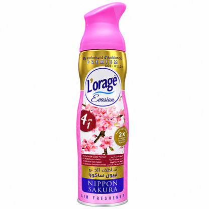 L’Orage Evasion Nippon Sakura 300 ml – désodorisant d’ambiance sur fond blanc