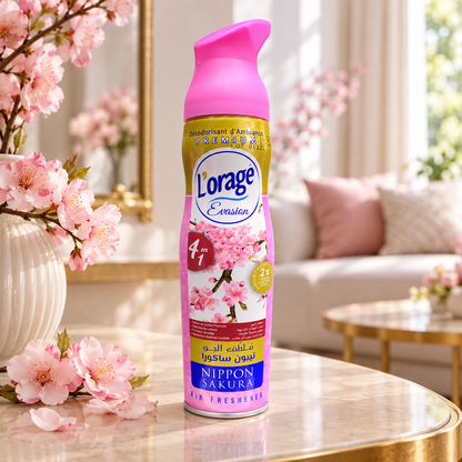 L’Orage Evasion Nippon Sakura 300 ml – désodorisant d’ambiance en mise en situation